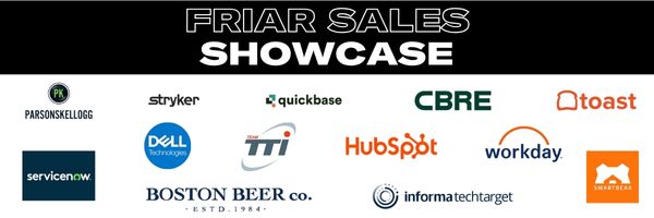 Friar Sales Showcase Header
